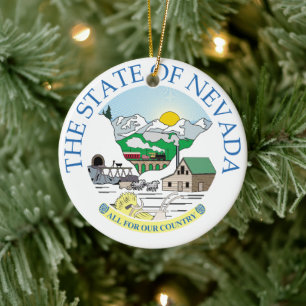 Nevada-teken Keramisch Ornament
