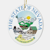 Nevada-teken Keramisch Ornament (Links)
