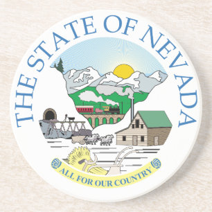 Nevada-teken Zandsteen Onderzetter