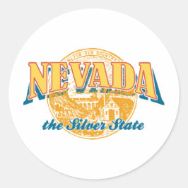 Nevada - The Silver State Ronde Sticker
