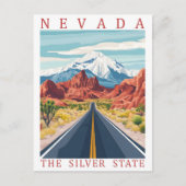 Nevada the Silver State USA Travel Place Briefkaart (Voorkant)