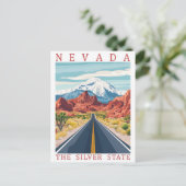 Nevada the Silver State USA Travel Place Briefkaart (Staand voorkant)