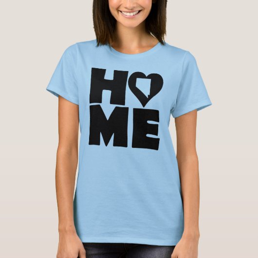 Nevada Thuis Hart Staat T-Shirts (Voorkant)