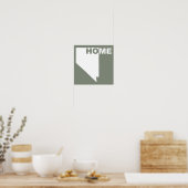 Nevada Thuis Weg Van Staat Poster Bord (Keuken)