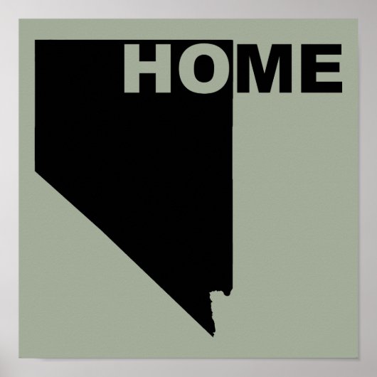 Nevada Thuis Weg Van Staat Poster Bord (Voorkant)