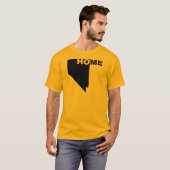 Nevada Thuis Weg Van Staat T-Shirt Tees (Voorkant volledig)