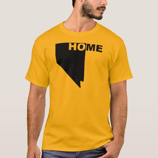 Nevada Thuis Weg Van Staat T-Shirt Tees (Voorkant)