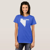 Nevada Thuis Weg Van Staat T-Shirt Tees (Voorkant volledig)
