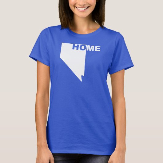 Nevada Thuis Weg Van Staat T-Shirt Tees (Voorkant)