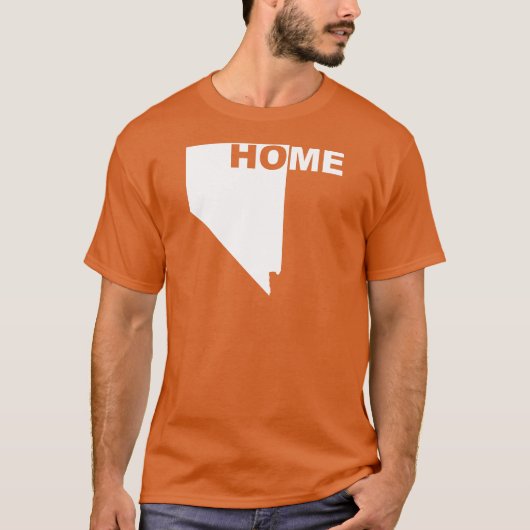 Nevada Thuis Weg Van Staat T-Shirt Tees (Voorkant)