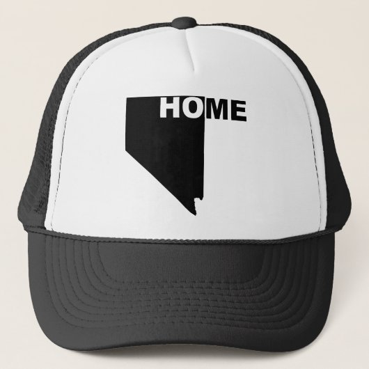 Nevada Thuis Weg Van State Ball Cap Hoed Trucker Pet (Voorkant)