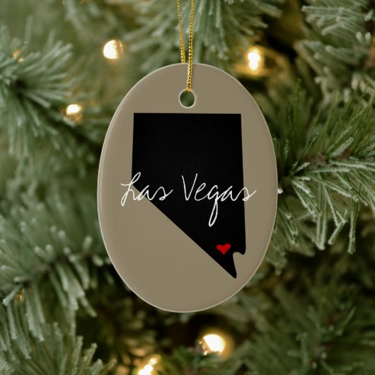 Nevada Town Keramisch Ornament (Boom)