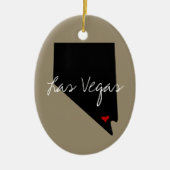 Nevada Town Keramisch Ornament (Voorkant)