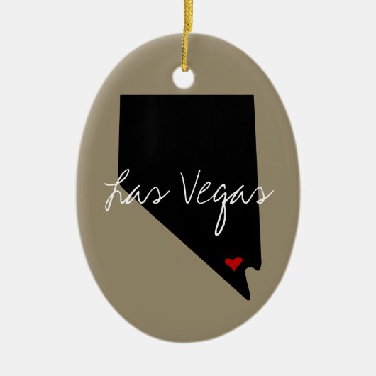 Nevada Town Keramisch Ornament (Voorkant)