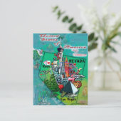 Nevada USA Kaart (Staand voorkant)