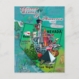 Nevada USA Kaart