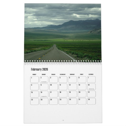 Nevada-USA kalender (Feb 2026)