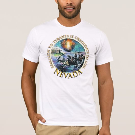 Nevada USA Proud t-shirts (Voorkant)