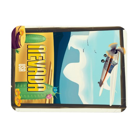 Nevada USA:  reisposter. Magneet (Horizontaal)