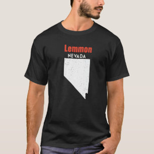 Nevada Usa State America Travel Nevadan Lemmon Val T-shirt