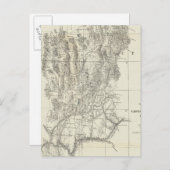 Nevada, Utah en Arizona Map Briefkaart (Voorkant / Achterkant)