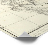 Nevada, Utah en Arizona Map Poster (Hoek)