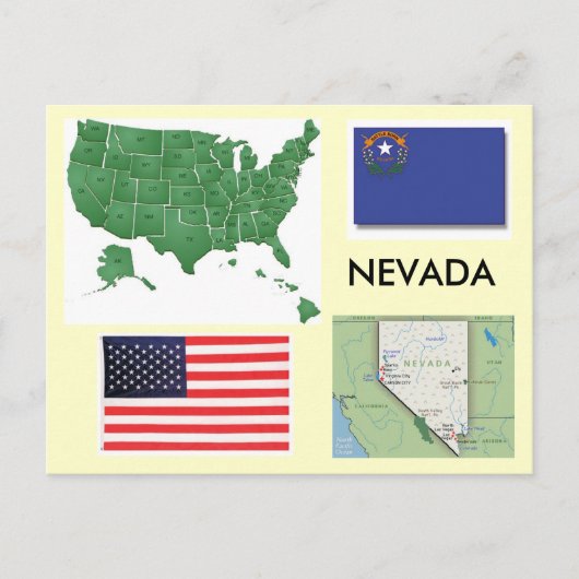 Nevada, Verenigde Staten Briefkaart (Voorkant)