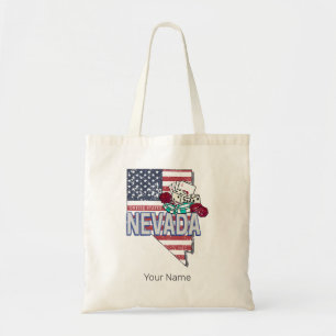 Nevada Verenigde Staten Retro Kaart  USA Casino Tote Bag