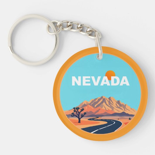 Nevada Verenigde Staten Sleutelhanger (Voorkant)