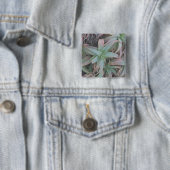 Nevada vetplanten vierkante button 5,1 cm (In situ)