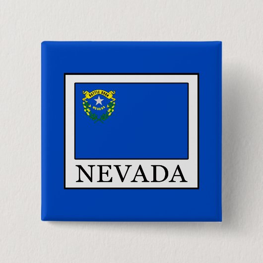 Nevada Vierkante Button 5,1 Cm (Voorkant)