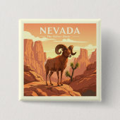 Nevada Vierkante Button 5,1 Cm (Voorkant)