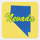 Nevada Vierkante Sticker (Voorkant)