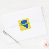 Nevada Vierkante Sticker (Envelop)