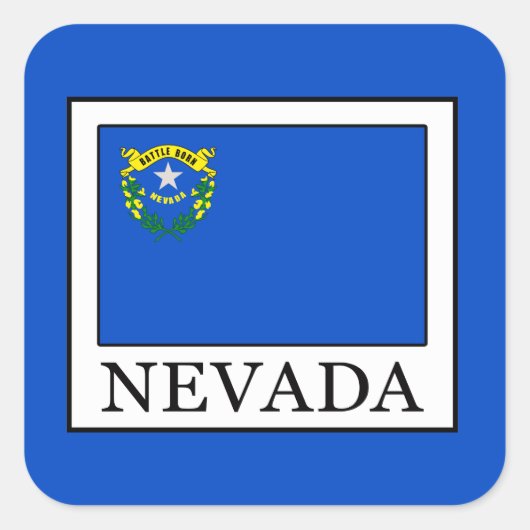 Nevada Vierkante Sticker (Voorkant)
