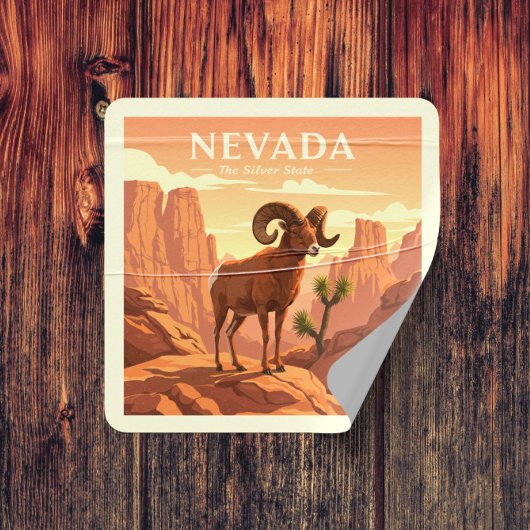  Nevada Vierkante Sticker