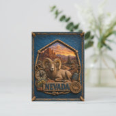 Nevada Vintage Reizen Briefkaart (Staand voorkant)
