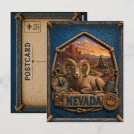 Nevada Vintage Reizen Briefkaart