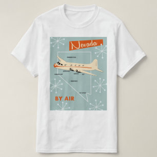 Nevada vintage stijl reisposter t-shirt