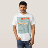 Nevada vintage stijl reisposter t-shirt (Voorkant volledig)