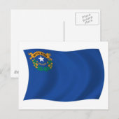 Nevada Vlag Ansichtkaart Briefkaart (Voorkant / Achterkant)