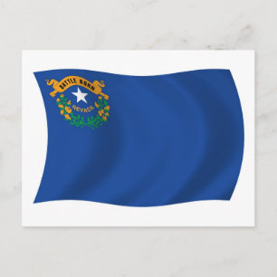 Nevada Vlag Ansichtkaart Briefkaart