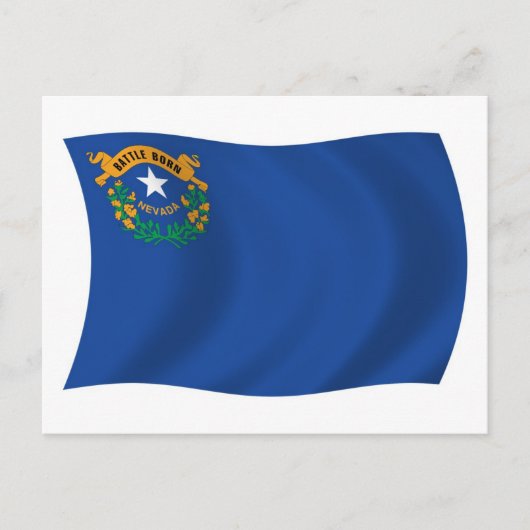 Nevada Vlag Ansichtkaart Briefkaart (Voorkant)