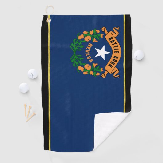 Nevada vlag golfhanddoek (Insitu)