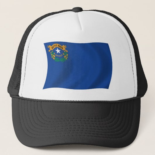 Nevada Vlag Hoed Trucker Pet (Voorkant)