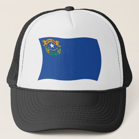 Nevada Vlag Hoed Trucker Pet (Voorkant)