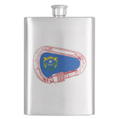 Nevada Vlag klimmer Carabiner Flacon (Voorkant)