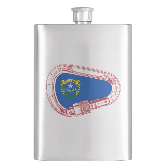 Nevada Vlag klimmer Carabiner Flacon (Voorkant)