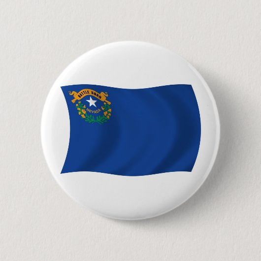 Nevada Vlag Knop Ronde Button 5,7 Cm (Voorkant)