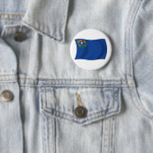 Nevada Vlag Knop Ronde Button 5,7 Cm (In situ)